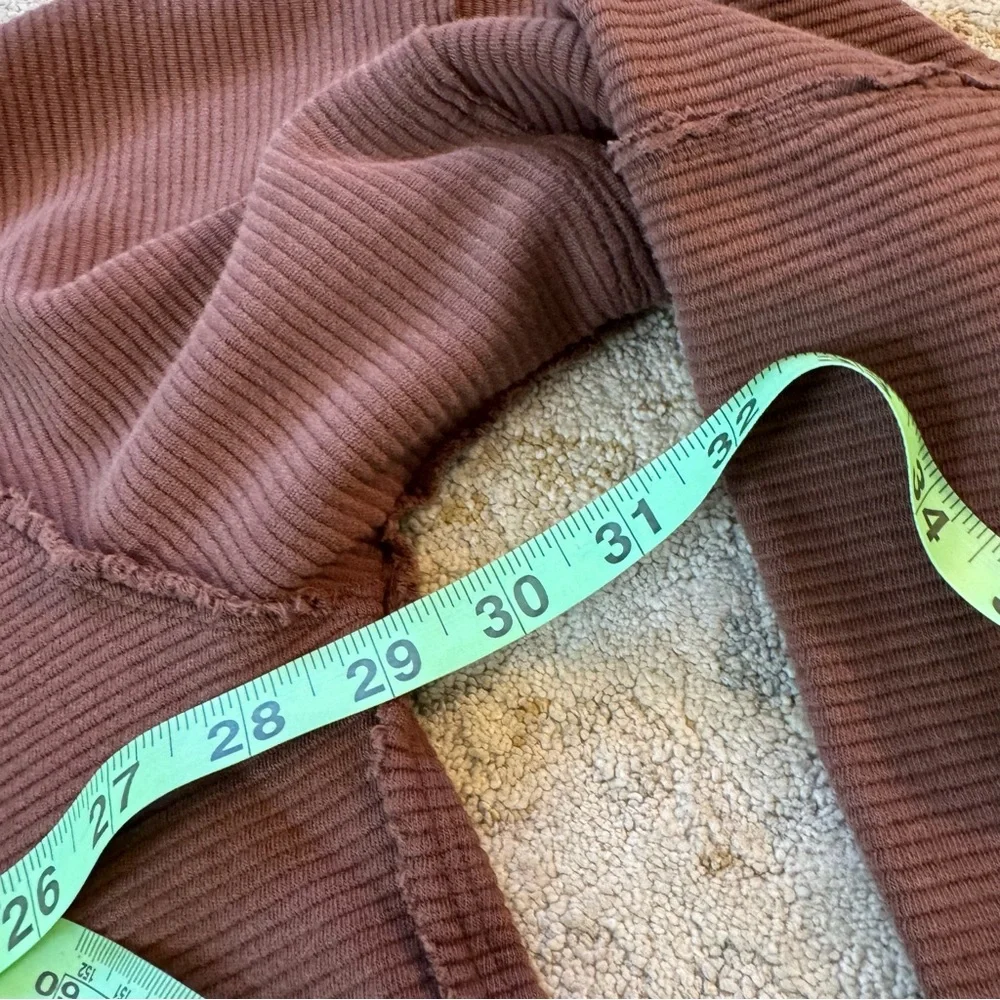 Free People We The Free Total Eclipse Long Sleeve Oversized Pullover Tee Brown - Picture 9 of 11